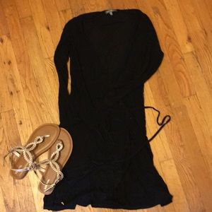 Black wrap dress
